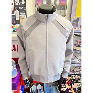 高品质春装新款老钱风美式高街解构立领棒球服飞行夹克潮休闲外套图片