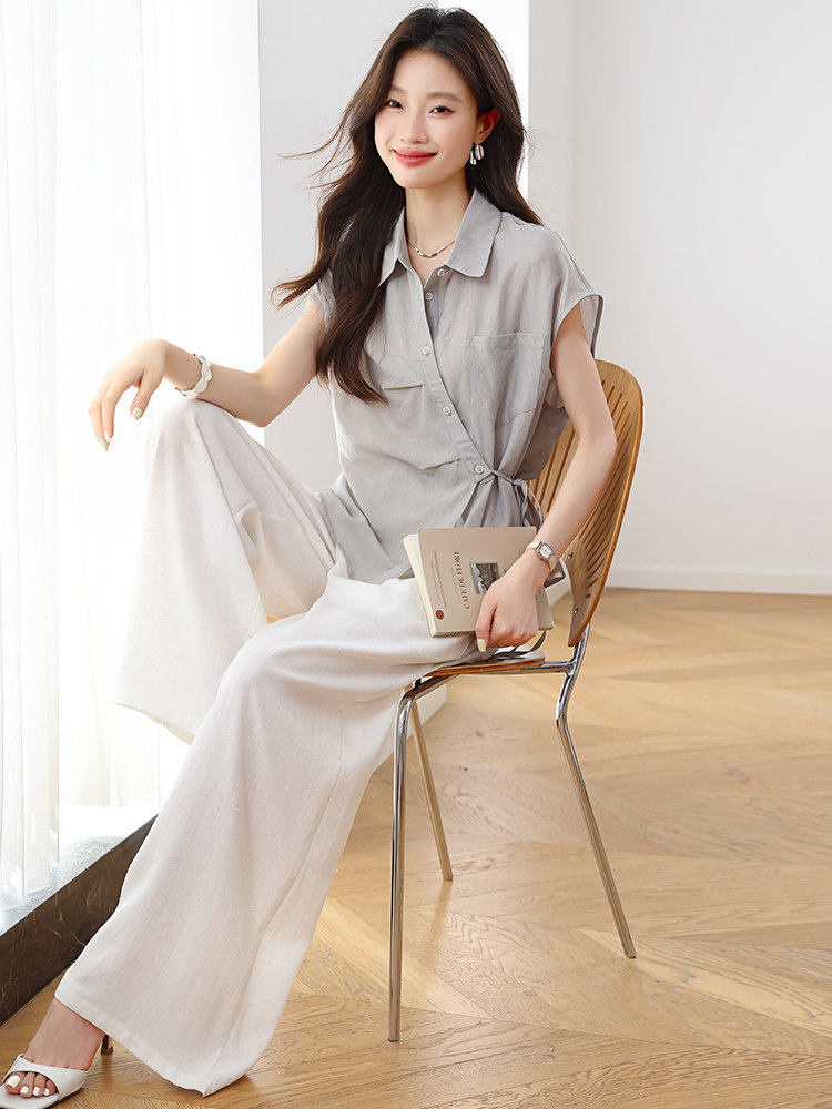 夏季新款2025套装女时尚气质优雅简约洋气时髦两件套,女装套装/套裙,婷轩阁