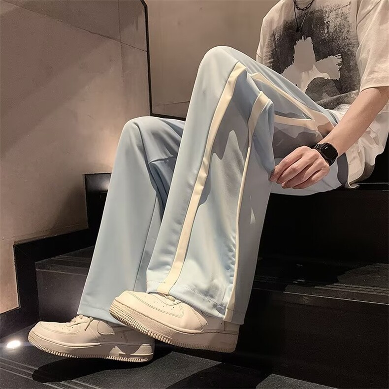 休闲裤男韩版潮流百搭帅气2026夏季新款ins宽松百搭长裤K3915-P46,男装休闲裤,星座412