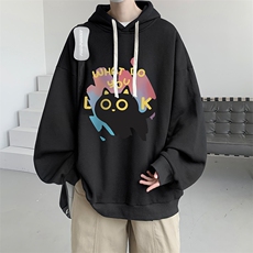 连帽卫衣男大码胖子帽衫大号运动服WY2454-P35，男装卫衣，电商A040