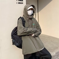 男士外套秋冬潮牌日系cityboy工装登山服连帽冲锋夹克W50222-p55，男装夹克，星座1008
