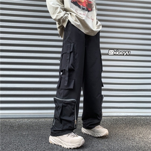 Z616 秋季新款防水工装冲锋裤拉链设计感口袋长裤 TY937 P65控78图片