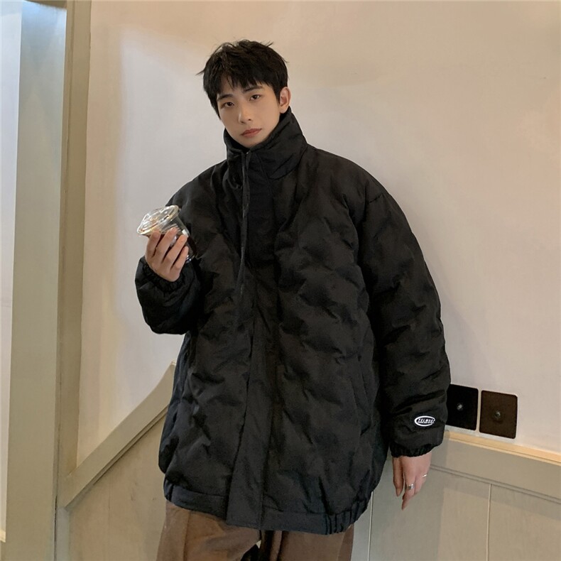 1定制面料棉衣男港风半高领棉服男外套男8707P125控168,男装棉衣,星座226-2