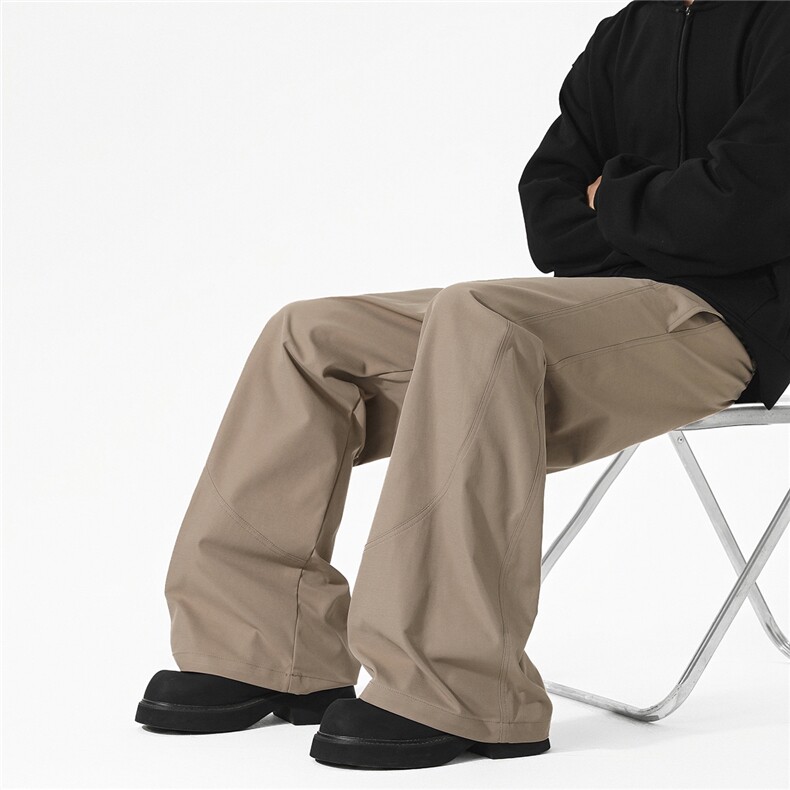 270g棉感面料2025美式弯刀休闲裤厚实宽松裤子男K6021-特P38，男装休闲裤，电商042