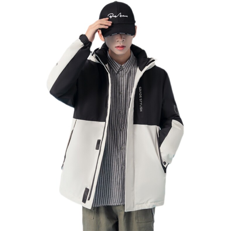 男装冬装新款青少年加厚保暖时尚男士日常白鸭绒羽绒服7518-P145,男装羽绒服,星座1210A