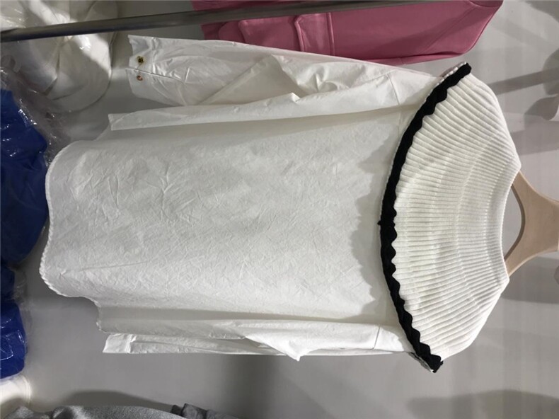 现货针织领衬衫，女装衬衫，魅力布梵