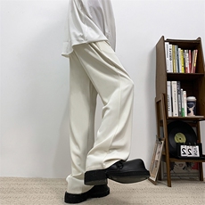 春夏垂感西裤男女同款直筒裤宽松休闲高级感阔腿裤子XK302-P50，男装西裤，电商A178