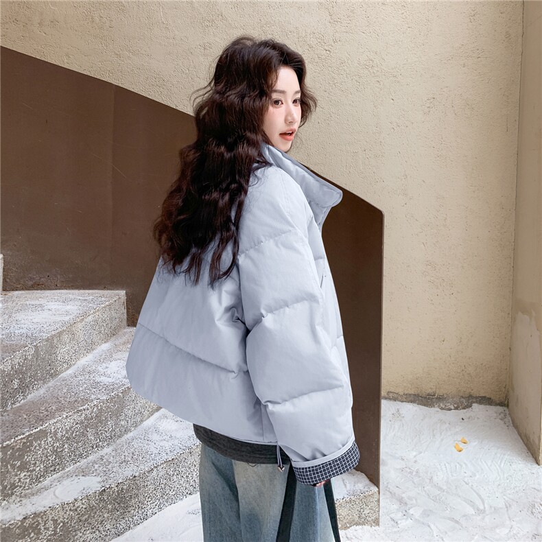 2025新款白鸭绒羽绒服女冬季巨好看的小个子加厚版型好面包服短款,女装羽绒服,2C177