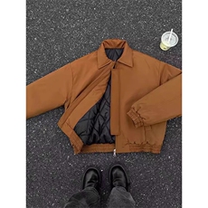 现货自制~飞行夹克外套加绒加厚工装棒球服棉衣棉服MY0008P70，男装夹克，星座908