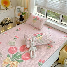 2023新款大版0.4凉感丝乳胶凉席三件套，凉席，一起卖家纺