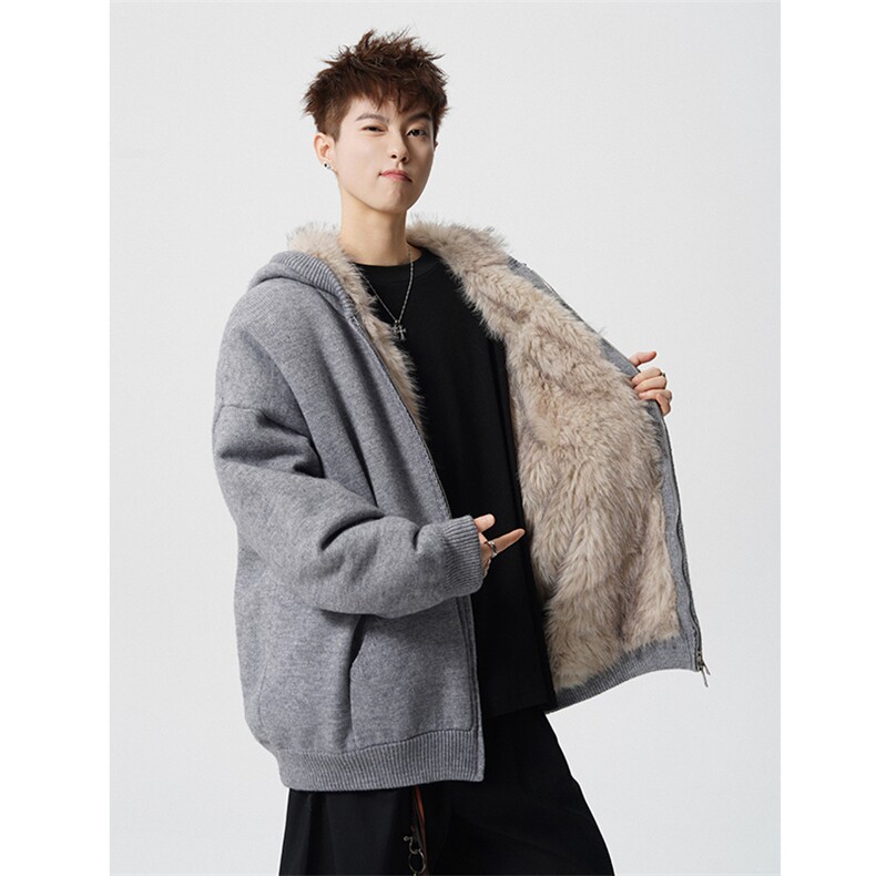 现货高品质可供得物加绒加厚座山雕针织外套310A-2ZSD2303P198,女装短外套,星座310A-2