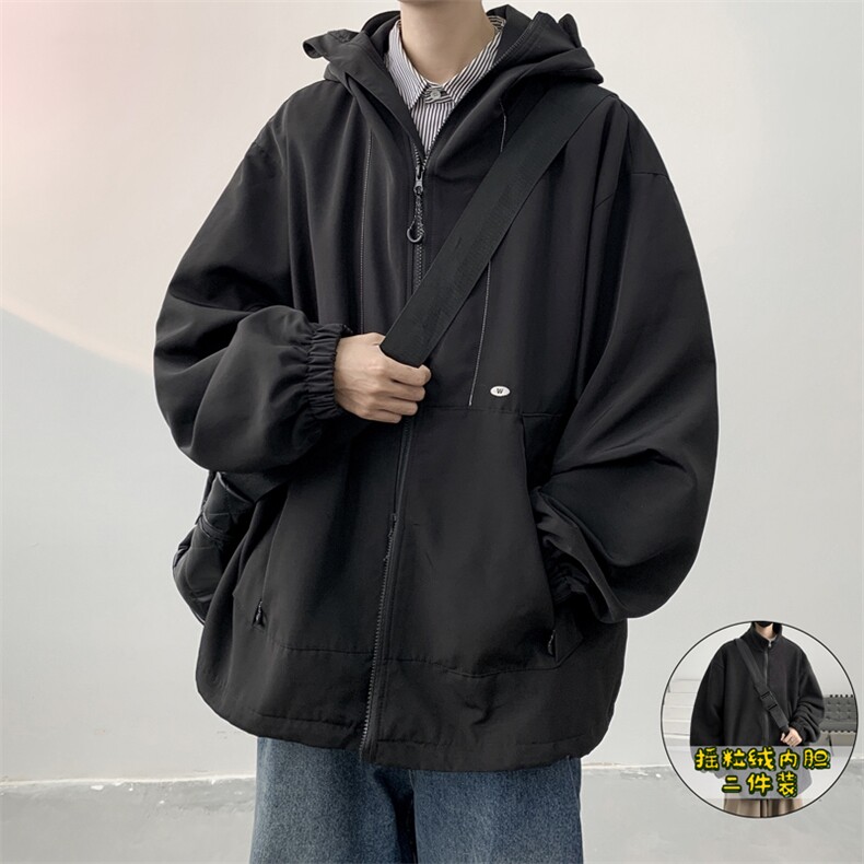 抖音直播！冲锋衣防风防水三合一外套夹克男两件套XH36SHY-P97,男装夹克,电商B367