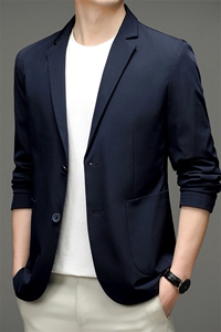 D-A282男士2023秋新款长袖西服休闲外套薄款单西修身小西装P176图片