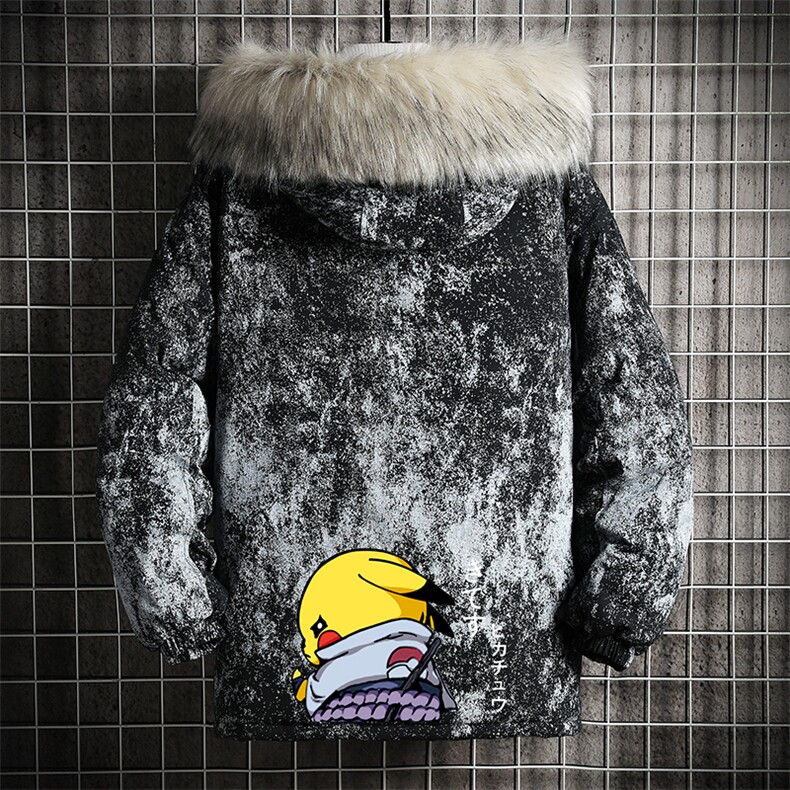 MC49036-P135 日系潮衣男大码派克服男工装服外套袄 网格图片