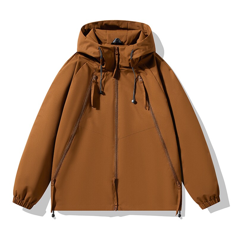 户外连帽冲锋衣情侣外套防风登山服夹克男平铺YHJK8826-P65,男装夹克,星座717