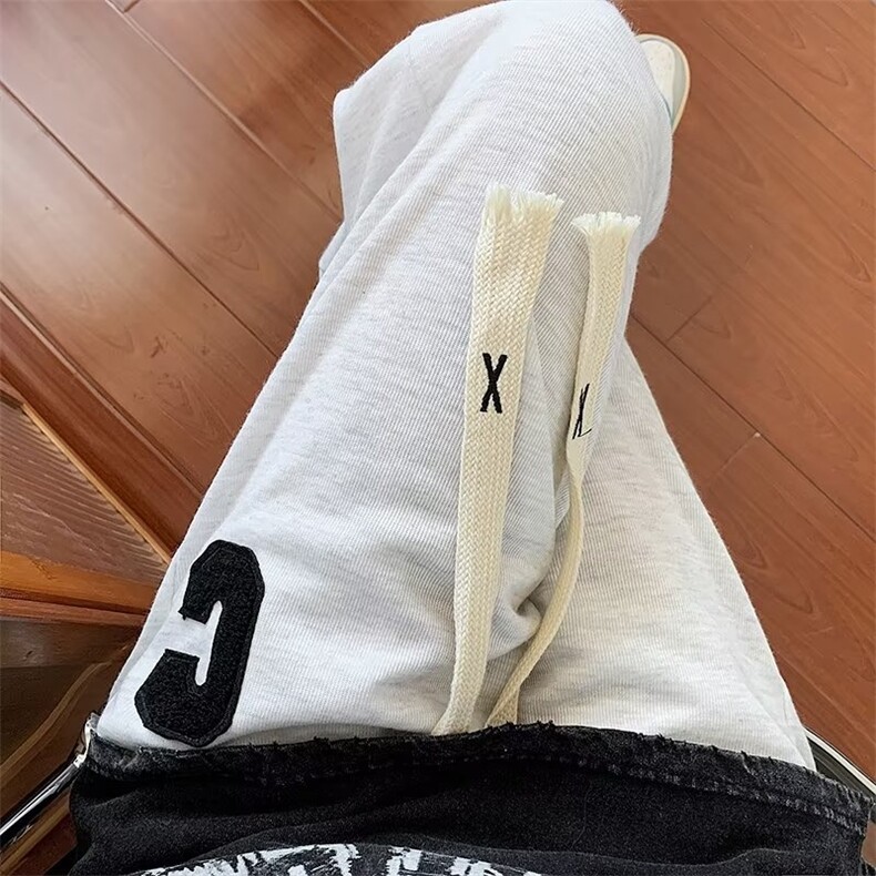 秋季卫裤男美式高街直筒运动裤宽松长裤学生休闲裤子潮牌NB33-P30图片