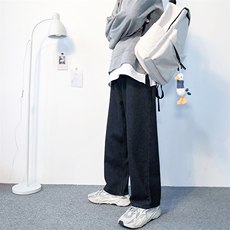 2021直筒牛仔长裤男坠感宽松阔腿裤ins复古潮N026/P50（低65），男装牛仔裤，星座1506-1