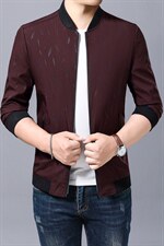 2023春季中青年男薄款爸爸装夹克衫中年男装棒球领春秋外套图片