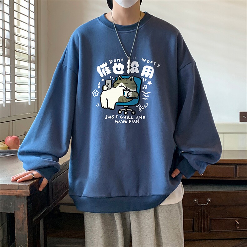 8XL圆领卫衣男超大码胖子肥佬大号长袖t恤S6403-P28,男装卫衣,电商A040