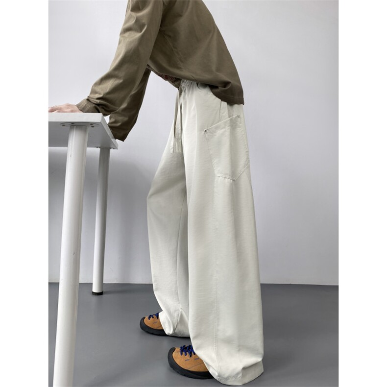 2026秋季美式复古侧边口袋速干宽松阔腿裤B315-K25318-特p30控58，男装休闲裤，电商B315