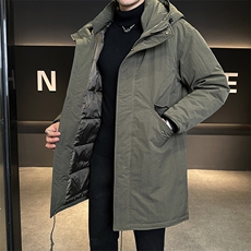 标50白鹅绒款高级感品质中长款羽绒服男外套C317-Y8625-P325，男装羽绒服，电商C317