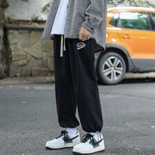 2024秋冬新款cityboy字母刺绣宽松抽绳束脚休闲裤K242-P50，男装休闲裤，星座914-3
