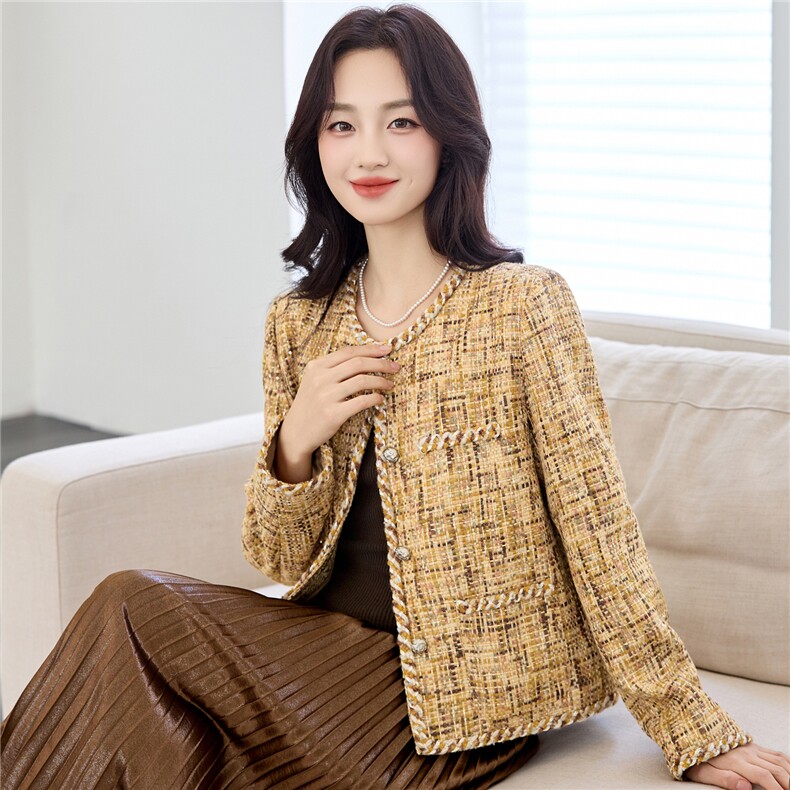 【bao款现货已出】2025秋装新款秀场落叶黄小香同款短外套,女装短外套,雅静靓衣