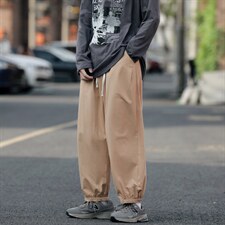 夏季薄款直筒裤潮日系宽松休闲裤男牌潮流阔腿束脚裤K3770-P30，男装休闲裤，星座512-2