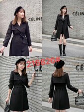 现货供应：秋装新款新面料风衣外套M一XXL，女装风衣，拉思维加丝