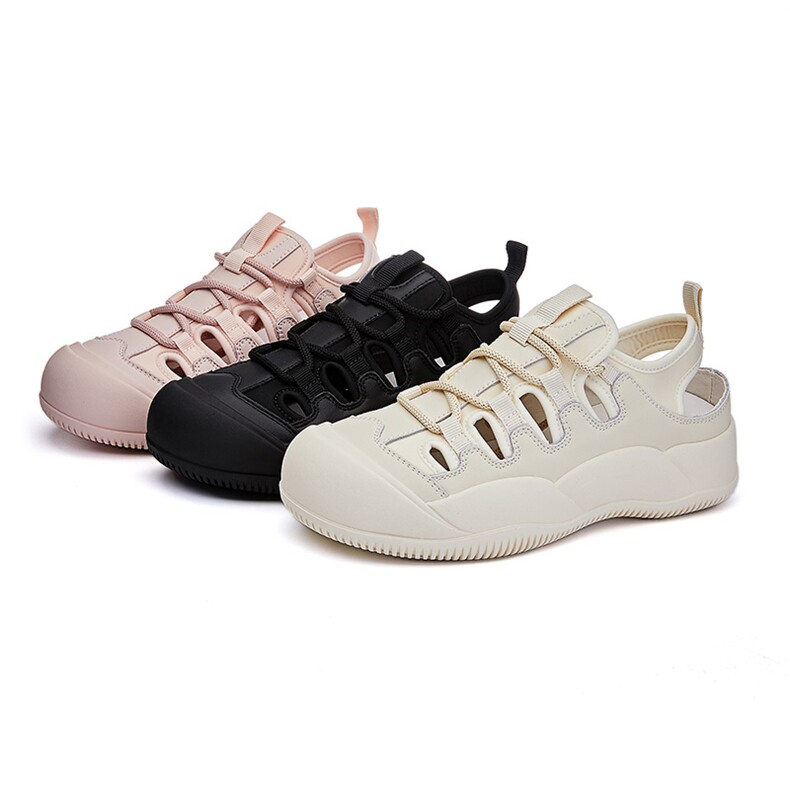 真皮运动凉鞋女2024夏季新款透气包头沙滩凉鞋休闲百搭舒适女鞋潮，女鞋凉鞋，电商A223