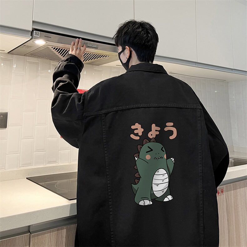 牛仔夹克男大码牛仔外套男茄克 NJ77037-P60加绒款-P75图片