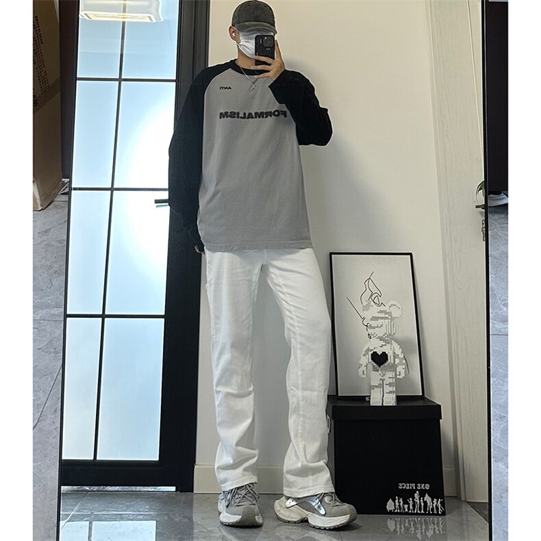 美式ins高街hiphop新款弹力修身直筒工装休闲裤货号K694P60，男装工装外套，电商A063