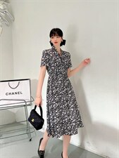 [现货]碎花连衣裙，两色、四个尺码，女装连衣裙，依柏璐(1F)