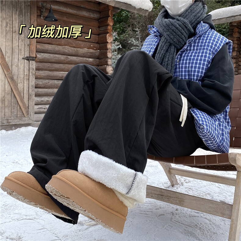 冬季新款机能防风防寒设计感加绒休闲裤B315-K25890JR-特p42控79,男装卫衣,电商B315