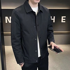 现货主推不断货男士商务休闲简约百搭夹克外套上衣男2408P65，男装夹克，电商B226