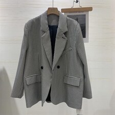 千鸟格西装，女装西装，XTZ style