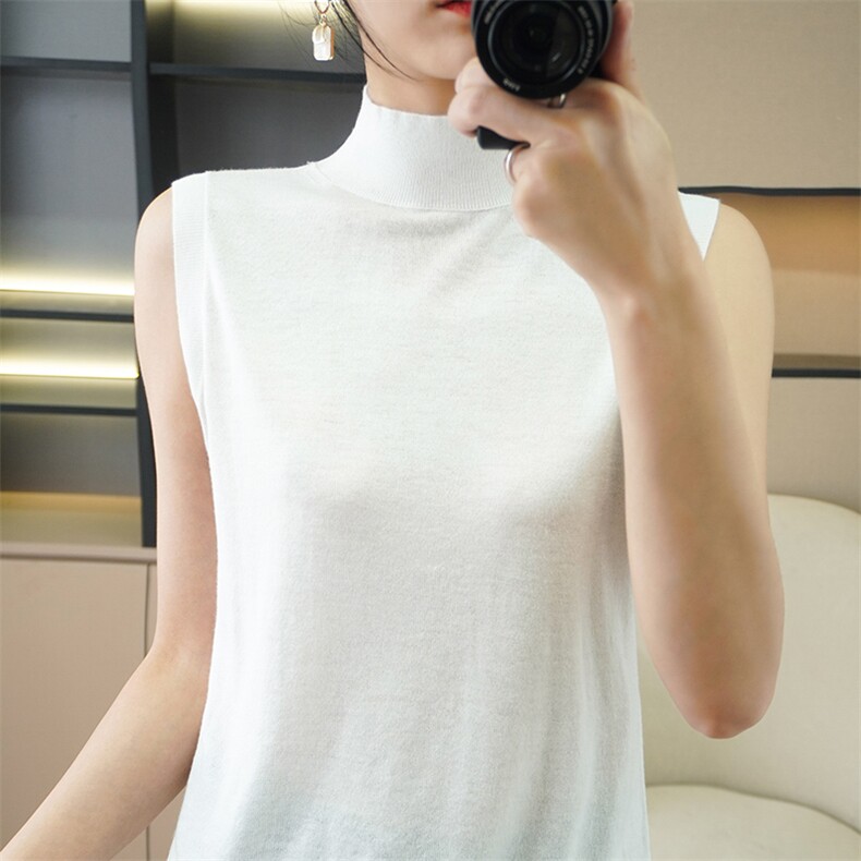 针织马甲背心女早秋洋气减龄外搭叠穿无袖坎肩小上衣，女装背心吊带，总能电商供货