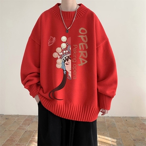 半高领毛衣男士大码针织衫男毛线衣男 M18161-P45 加绒款-P65图片