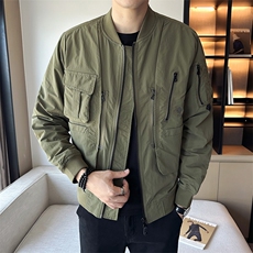 2025男士棒球领外套店主风秋季新款工装休闲夹克上衣JK126-P125，男装夹克，电商A413