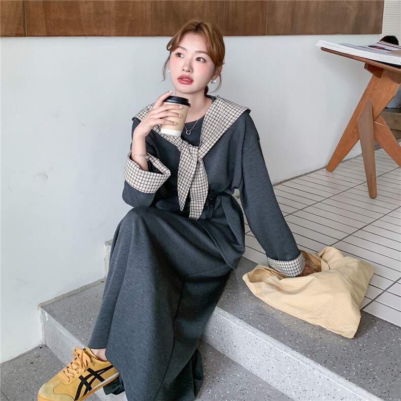 韩系减龄卫衣时尚套装女2025春秋季新款显瘦气质上衣半身裙两件套,女装套装/套裙,2C090