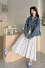 有备货26春季新款亮片牛仔外套6665-P180-K288，女装短外套，2C317