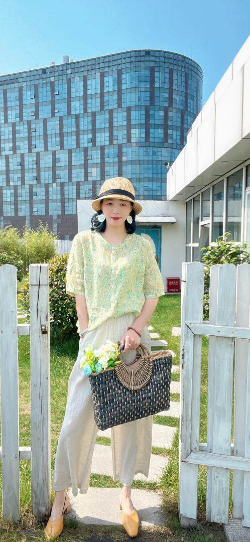 纯苎连衣裙小衫裤子裙子衬衣 时尚风 风淑女风休闲风，女装连衣裙，川哲