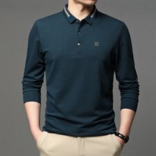 J513钱塘2020-1秋冬新款主推男士高端休闲翻领T恤主推P68，男装T恤，钱塘207-1