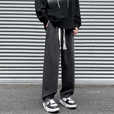 8XL-M牛仔裤男士直筒宽松特大码胖子阔腿裤男款长裤NZ110-P45控58，男装牛仔裤，电商D206-1