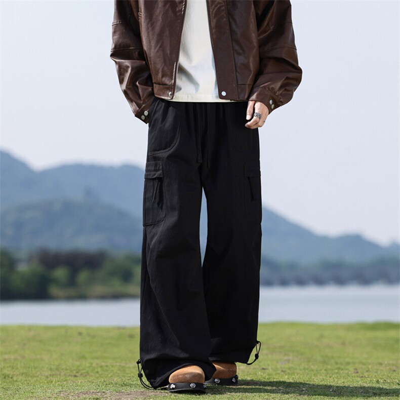 DSA157-1-K2539-P68现货纯棉水洗沙卡直筒裤秋季工装休闲长裤，男装工装外套，电商A157-1