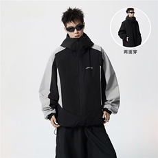 1506/Q34160/P78悟空有货美式运动户外连帽冲锋衣撞色工装外套，男装夹克，星座1506