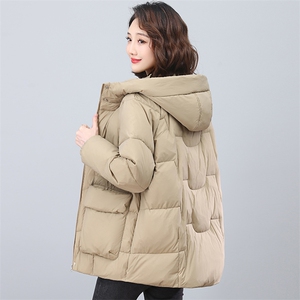 2026冬季时尚简约优雅休闲潮流厚实保暖羽绒服,女装羽绒服,天丽