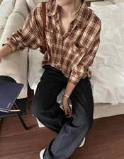 格子衬衣，其它，古泥