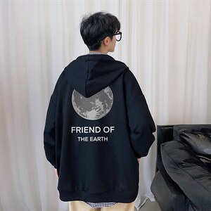 KS21254-P38 连帽开衫卫衣男运动外套大码班服图片