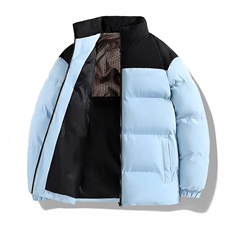 冬季新款棉衣男情侣撞色面包服立领棉服保暖宽松外套棉袄TT03P60，男装棉衣，星座1013-5